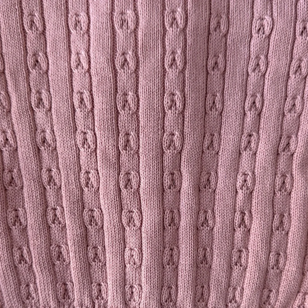 Korango Pointelle Rose Pink Baby Cardigan NWY